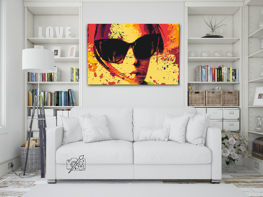 Paint by number - Solbriller i gul