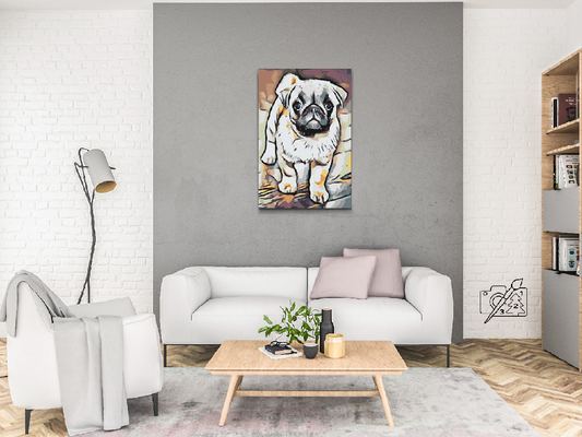 Paint by number - Mops