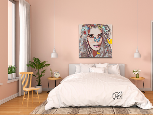 Paint by number - Pige med sommerfuglene