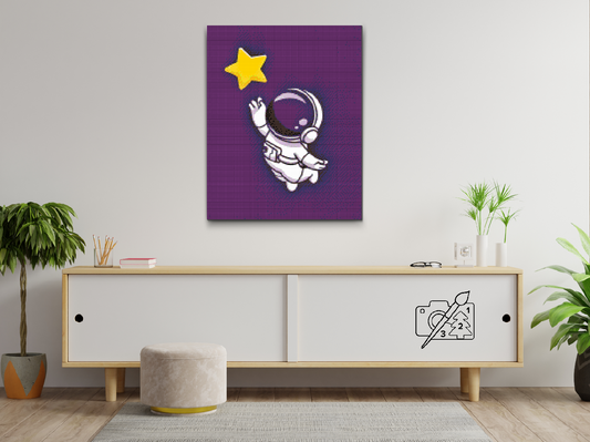 Diamond Paint - Astronaut inden for rækkevidde af en stjerne