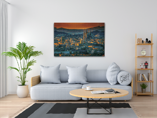 Diamond Paint - Udsigt over Barcelona