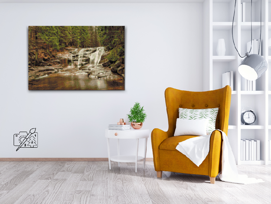 Diamond Paint - Kæmpebjergene - Mumlava-vandfaldet