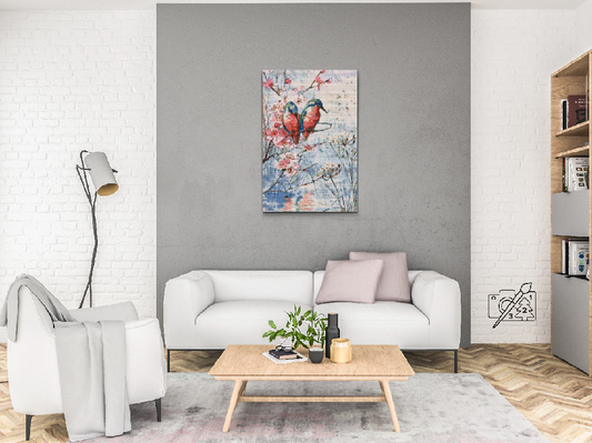 Diamond Paint - Fugle på en gren