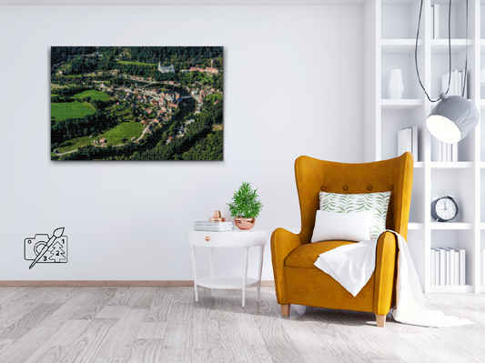 Diamond Paint - Udsigt over Rozmberk Slot