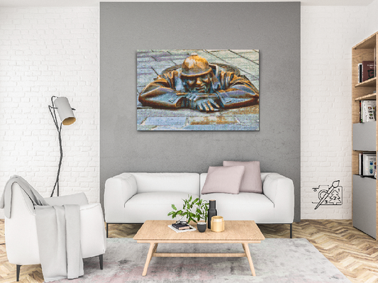 Diamond Paint - Čumil, Mand på arbejde, Bratislava, Slovakiet