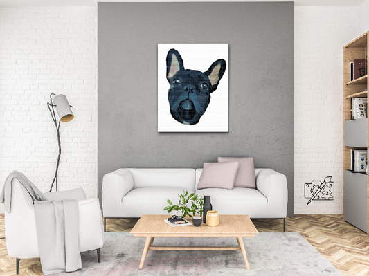 Diamond Paint - Fransk Bulldog 4