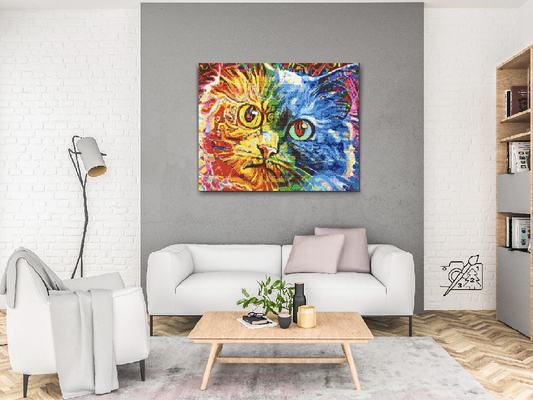 Diamond Paint - Farverig Kat 3