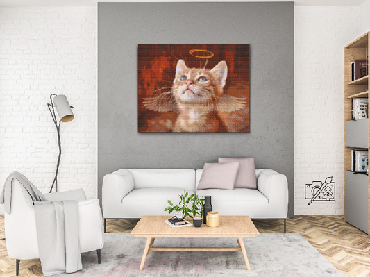 Diamond Paint - Englekat