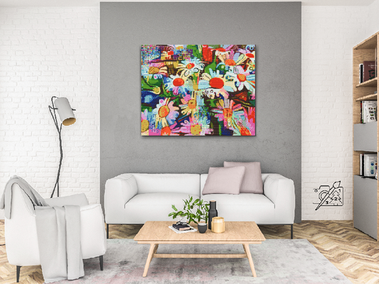 Diamond Paint - Farverige blomster