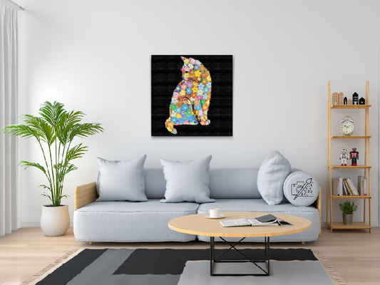 Diamond Paint - Blomsterkat