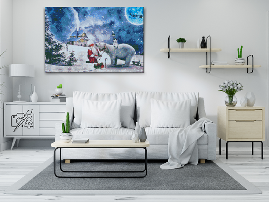 Diamond Paint - Julemanden og hans hjælpere