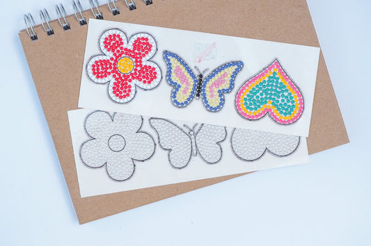 Diamond Painting Sticker - Sæt dem selv (3 stk, ingen diamanter)