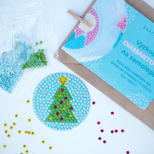 Diamond Painting Sticker - Juletræ