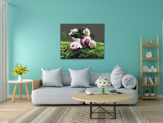 Paint by number - Margueritter i konkylien