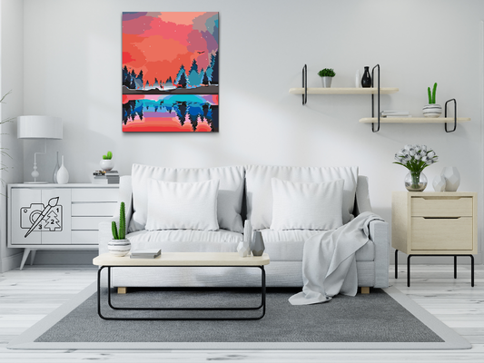 Paint by number - Vinterlandskab 2