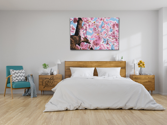 Paint by number - Blomstrende Træ