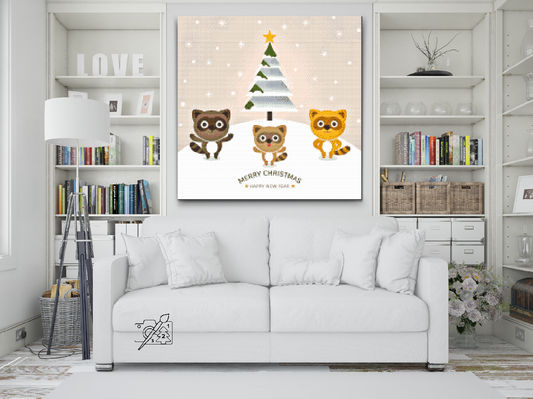 Diamond Paint - Søde vaskebjørne