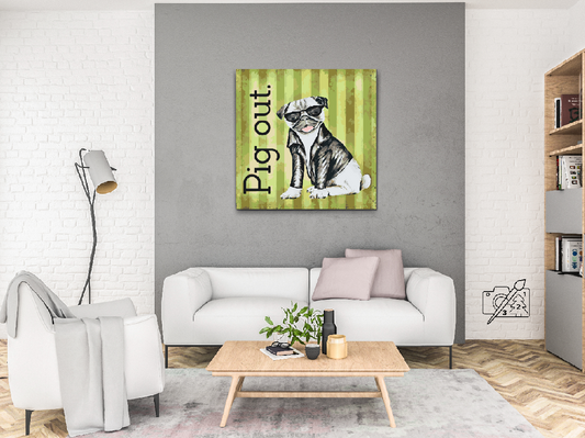 Paint by number - Mops med briller