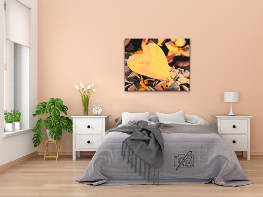 Paint by number - Gult Hjerte