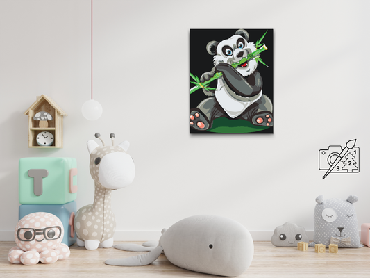 Paint by number - Panda med bambus