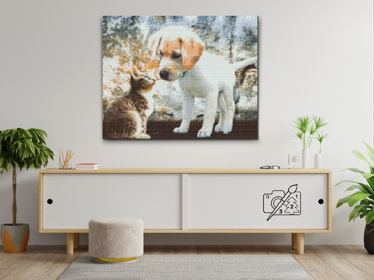 Diamond Paint - Hvalp og killing