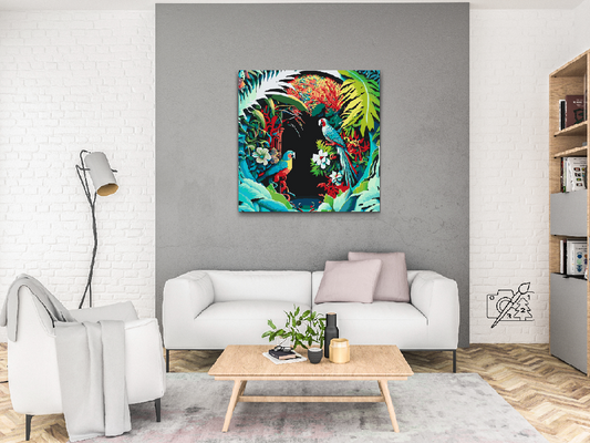 Paint by number - Papegøjer i Paradis