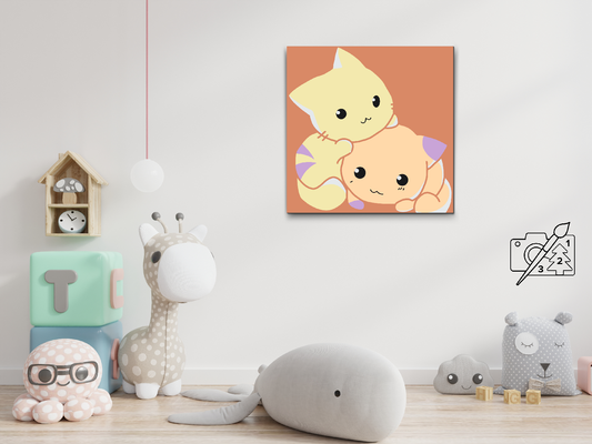 Paint by number - Søde katte