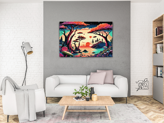 Diamond Paint - Skov fuld af svampe