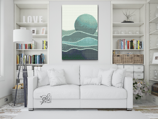 Diamond Paint - Boho Blue Moon