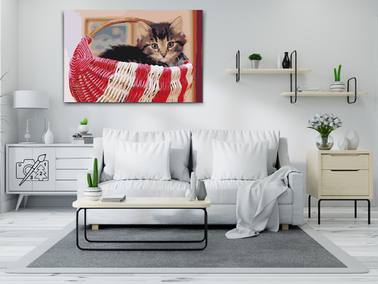 Paint by number - Killing i en kurv