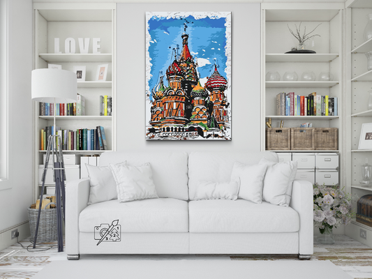 Paint by number - Sankt Basils Katedral