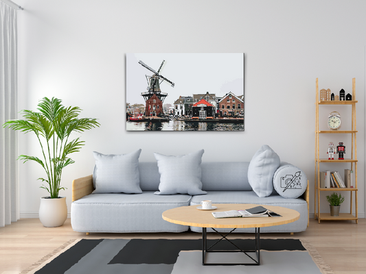 Paint by number - Vindmølle