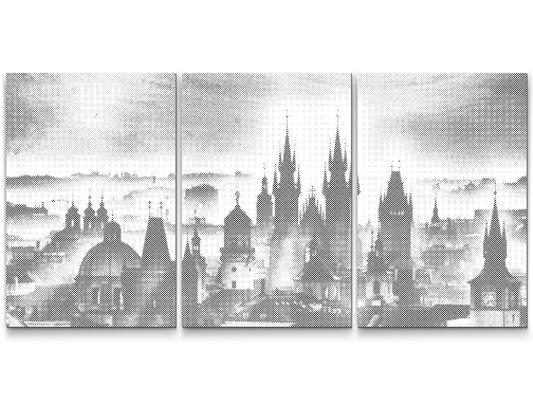 Dotting - Panorama af Prag (sæt af 3)