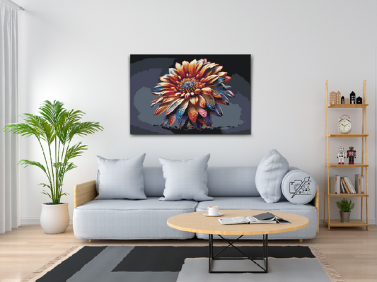 Paint by number - Regnbueblomst
