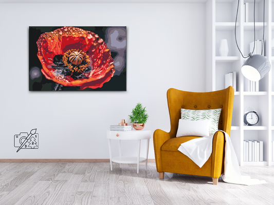 Paint by number - Valmueblomst