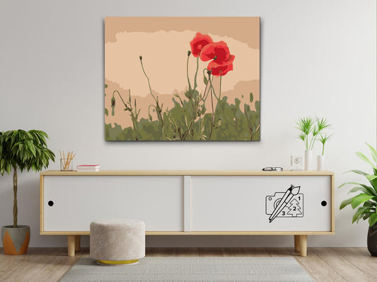 Paint by number - Red Weed 2