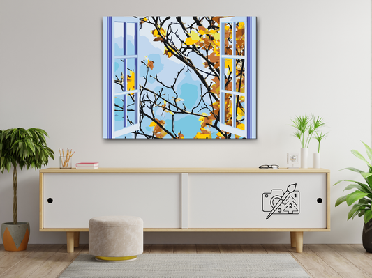 Paint by number - Efterårsvinduet