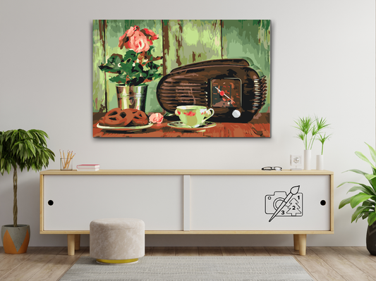Paint by number - Retro Radio