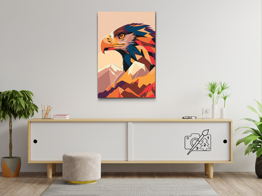 Paint by number - Vector eagle 2