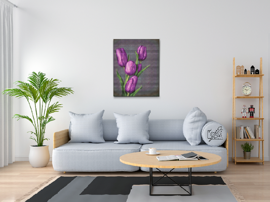 Diamond Paint - Lilla tulipaner