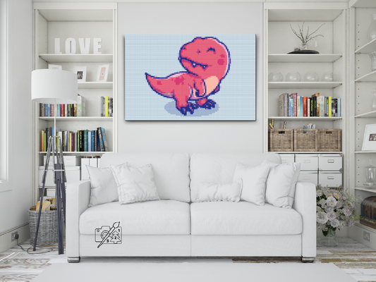 Diamond Paint - Lille dinosaur