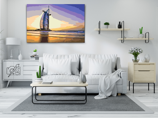 Paint by number - Burj Al Arab, Dubai