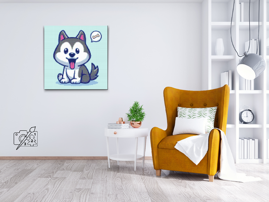 Diamond Paint - En lille husky