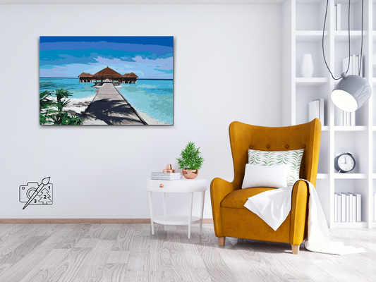 Paint by number - Hvile ved havet