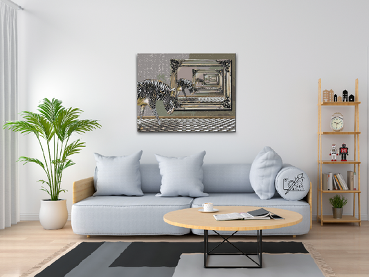 Paint by number - Zebra og Spejl