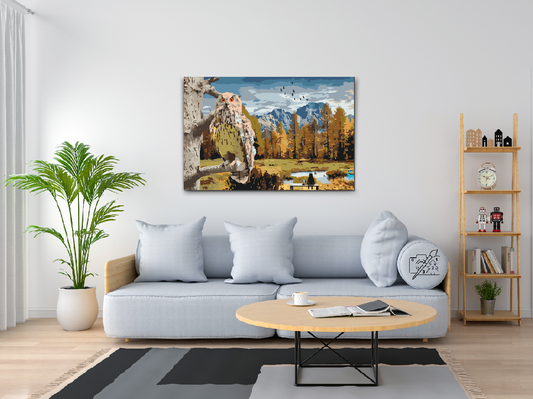 Paint by number - Ugle i Skoven
