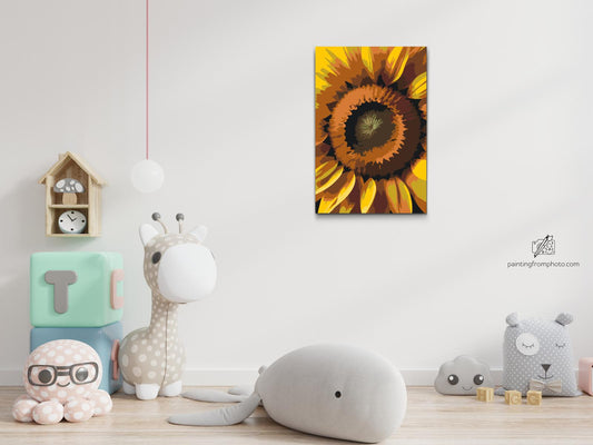 Paint by number - Solsikkeblomst