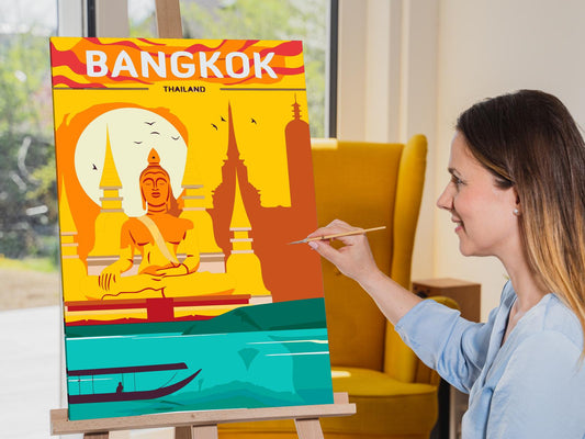 Paint by number - Bangkok, Thailand