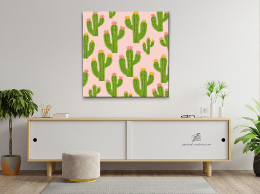 Diamond Paint - Kaktusser i blomst