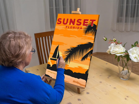 Paint by number - Florida, USA